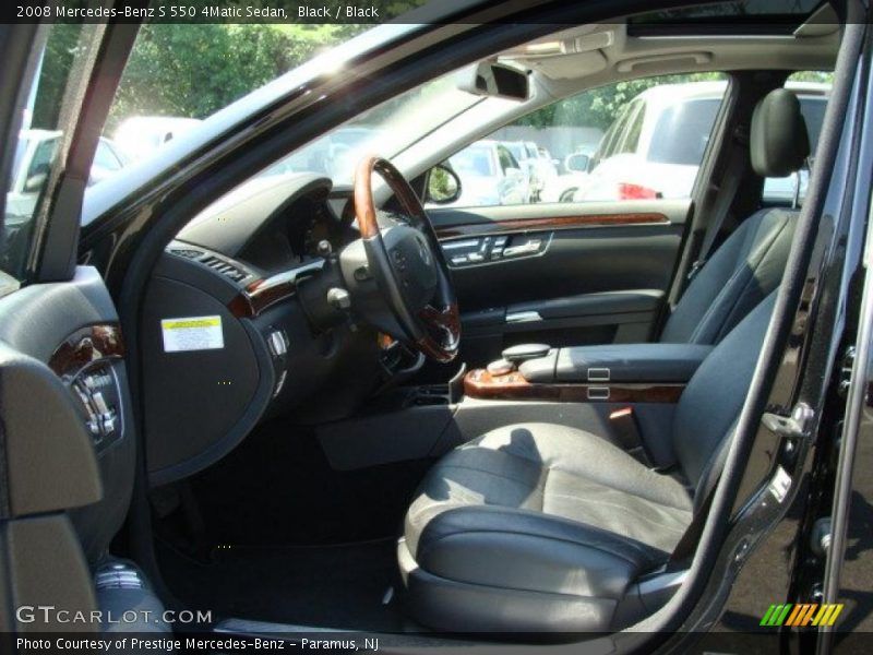 Black / Black 2008 Mercedes-Benz S 550 4Matic Sedan