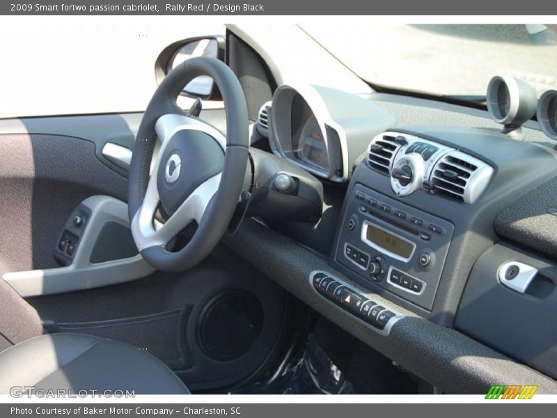 Rally Red / Design Black 2009 Smart fortwo passion cabriolet