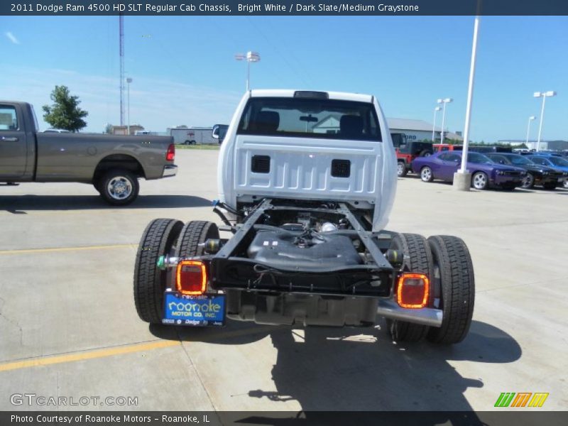 Bright White / Dark Slate/Medium Graystone 2011 Dodge Ram 4500 HD SLT Regular Cab Chassis