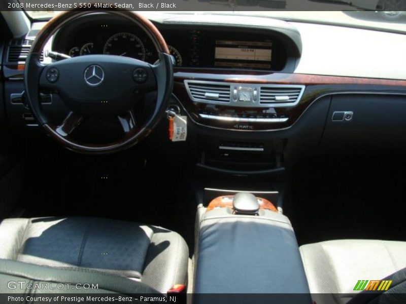 Black / Black 2008 Mercedes-Benz S 550 4Matic Sedan
