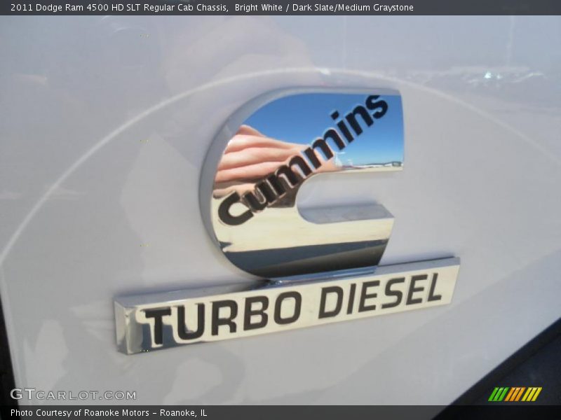 Bright White / Dark Slate/Medium Graystone 2011 Dodge Ram 4500 HD SLT Regular Cab Chassis