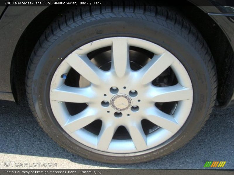 Black / Black 2008 Mercedes-Benz S 550 4Matic Sedan