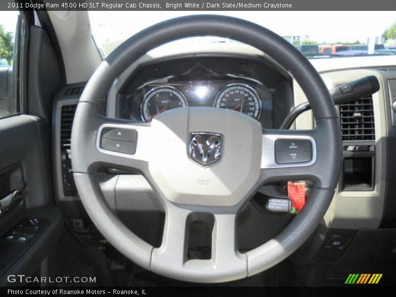 Bright White / Dark Slate/Medium Graystone 2011 Dodge Ram 4500 HD SLT Regular Cab Chassis