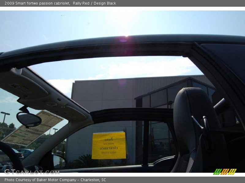 Rally Red / Design Black 2009 Smart fortwo passion cabriolet