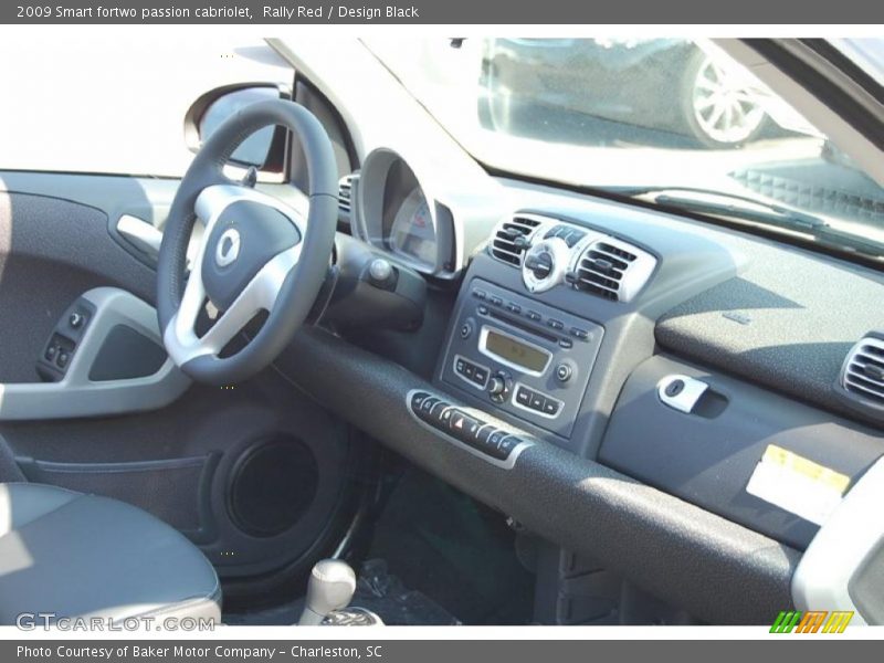 Rally Red / Design Black 2009 Smart fortwo passion cabriolet