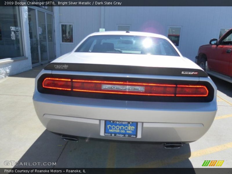 Bright Silver Metallic / Dark Slate Gray 2009 Dodge Challenger SRT8