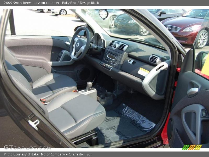 Rally Red / Design Black 2009 Smart fortwo passion cabriolet