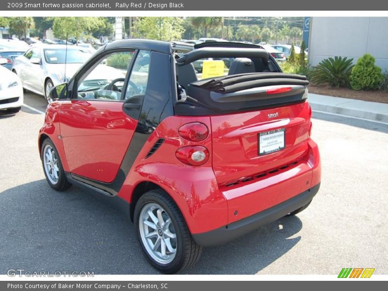 Rally Red / Design Black 2009 Smart fortwo passion cabriolet