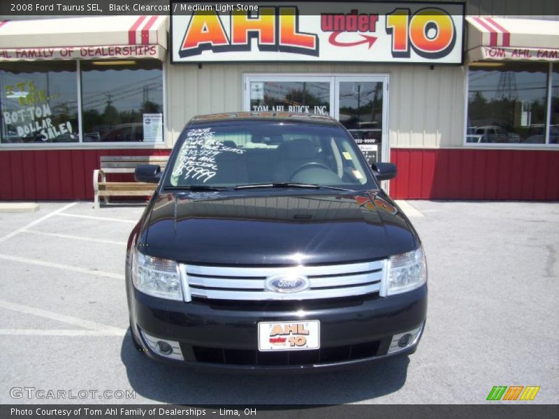 Black Clearcoat / Medium Light Stone 2008 Ford Taurus SEL