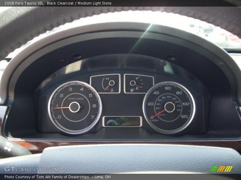 Black Clearcoat / Medium Light Stone 2008 Ford Taurus SEL