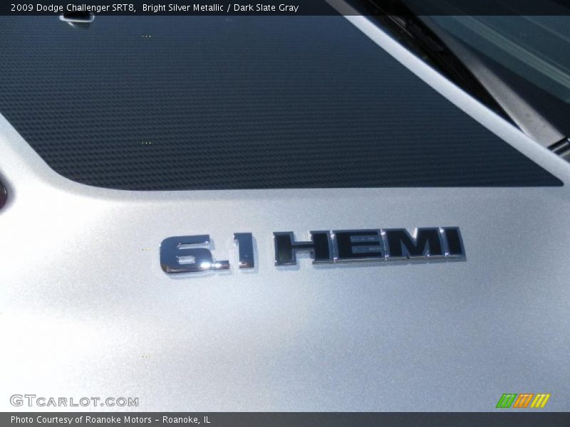 Bright Silver Metallic / Dark Slate Gray 2009 Dodge Challenger SRT8