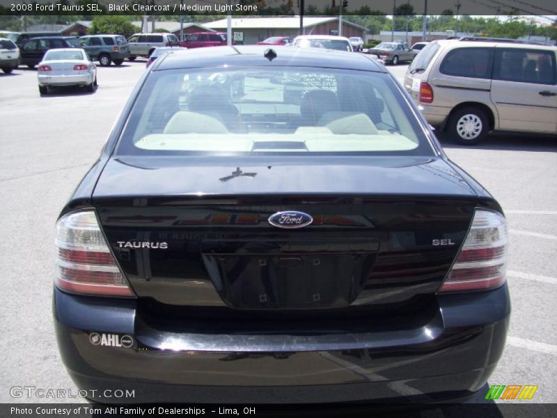Black Clearcoat / Medium Light Stone 2008 Ford Taurus SEL