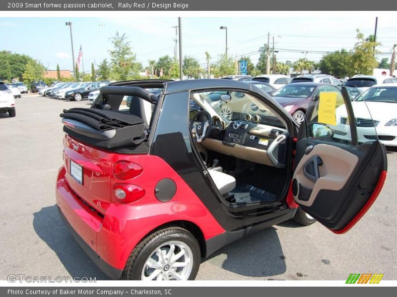 Rally Red / Design Beige 2009 Smart fortwo passion cabriolet
