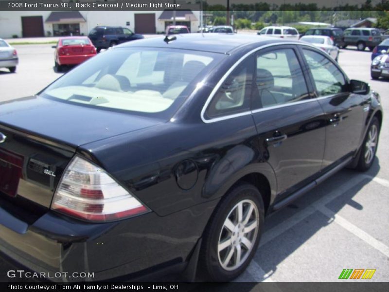 Black Clearcoat / Medium Light Stone 2008 Ford Taurus SEL