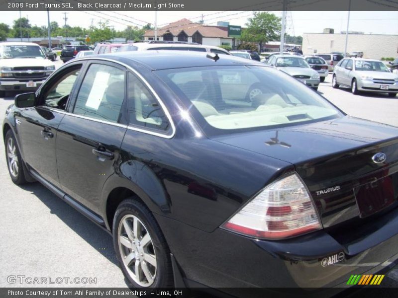 Black Clearcoat / Medium Light Stone 2008 Ford Taurus SEL