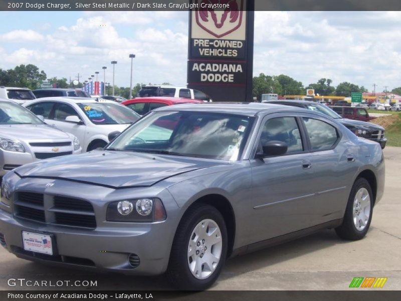 Silver Steel Metallic / Dark Slate Gray/Light Graystone 2007 Dodge Charger