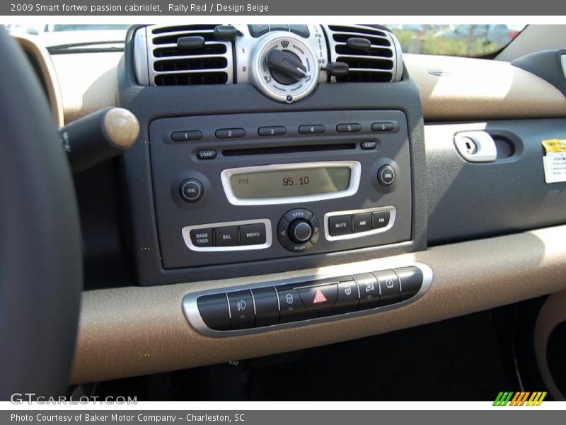 Rally Red / Design Beige 2009 Smart fortwo passion cabriolet