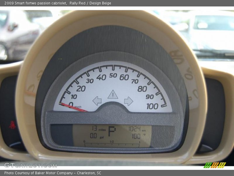 Rally Red / Design Beige 2009 Smart fortwo passion cabriolet