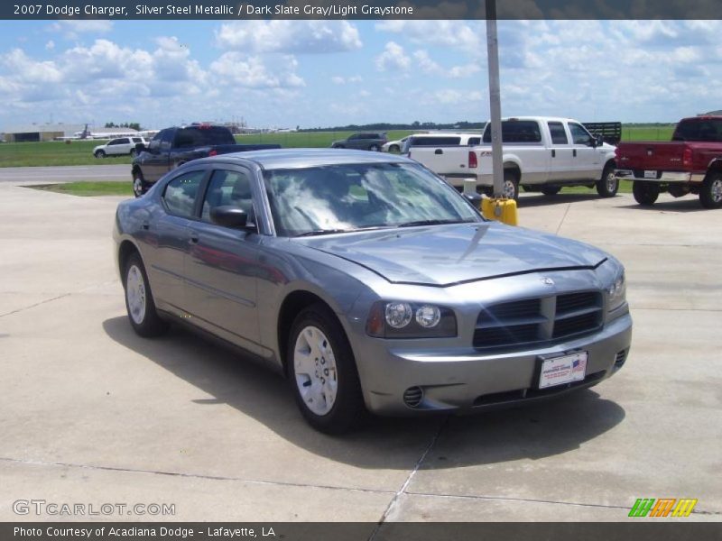 Silver Steel Metallic / Dark Slate Gray/Light Graystone 2007 Dodge Charger