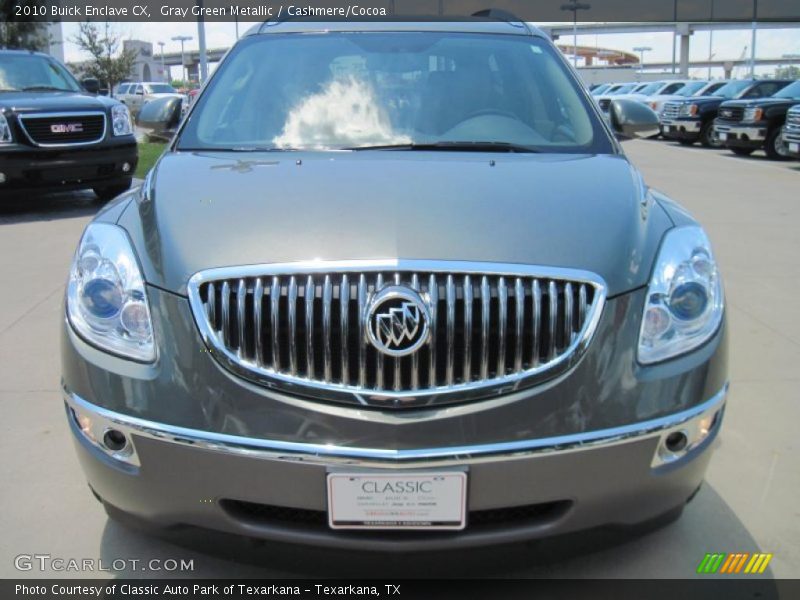 Gray Green Metallic / Cashmere/Cocoa 2010 Buick Enclave CX