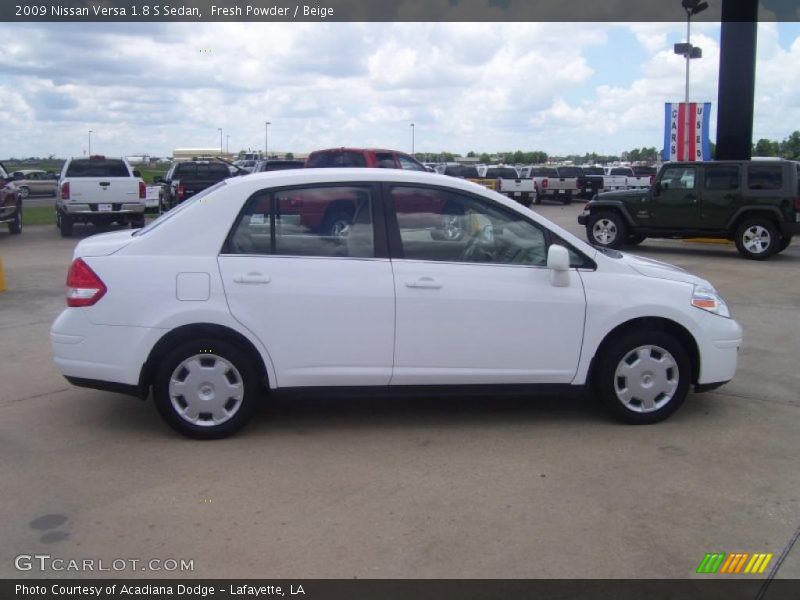 Fresh Powder / Beige 2009 Nissan Versa 1.8 S Sedan