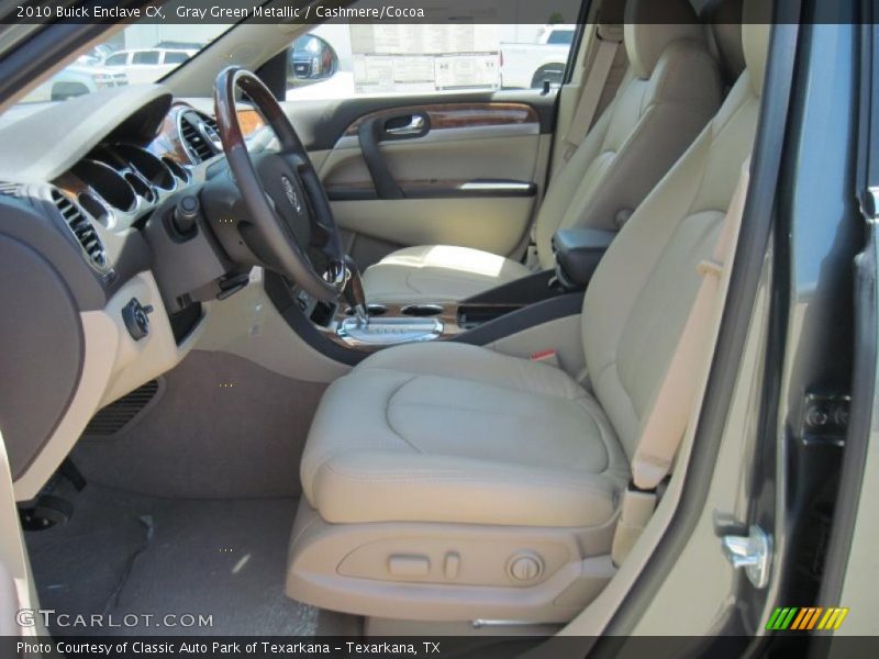 Gray Green Metallic / Cashmere/Cocoa 2010 Buick Enclave CX