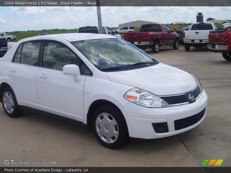 Fresh Powder / Beige 2009 Nissan Versa 1.8 S Sedan