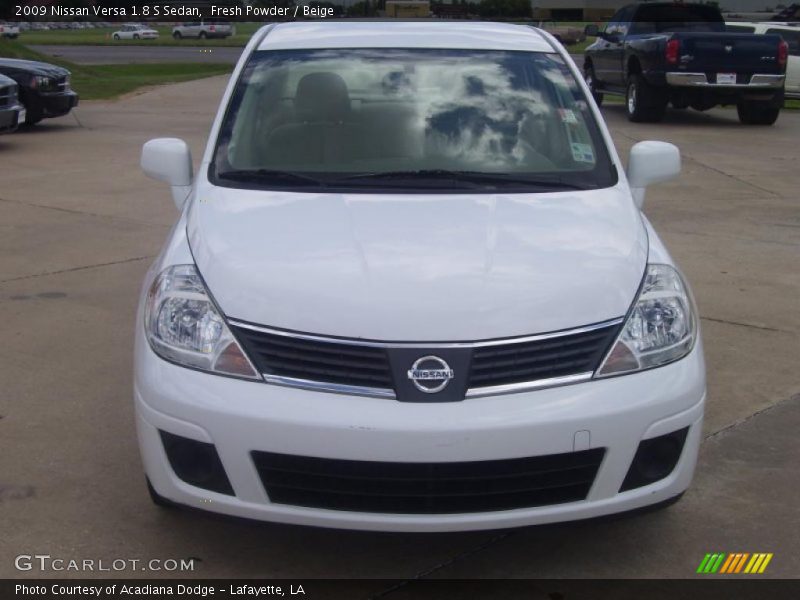 Fresh Powder / Beige 2009 Nissan Versa 1.8 S Sedan