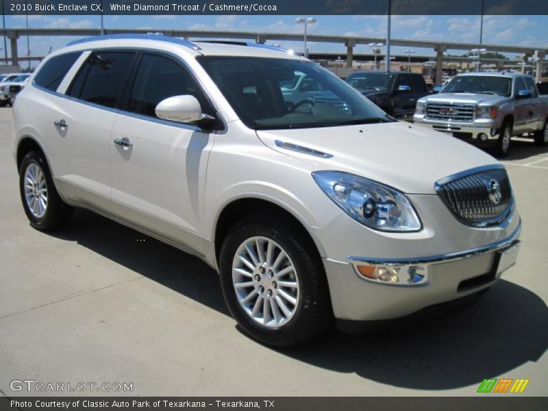White Diamond Tricoat / Cashmere/Cocoa 2010 Buick Enclave CX