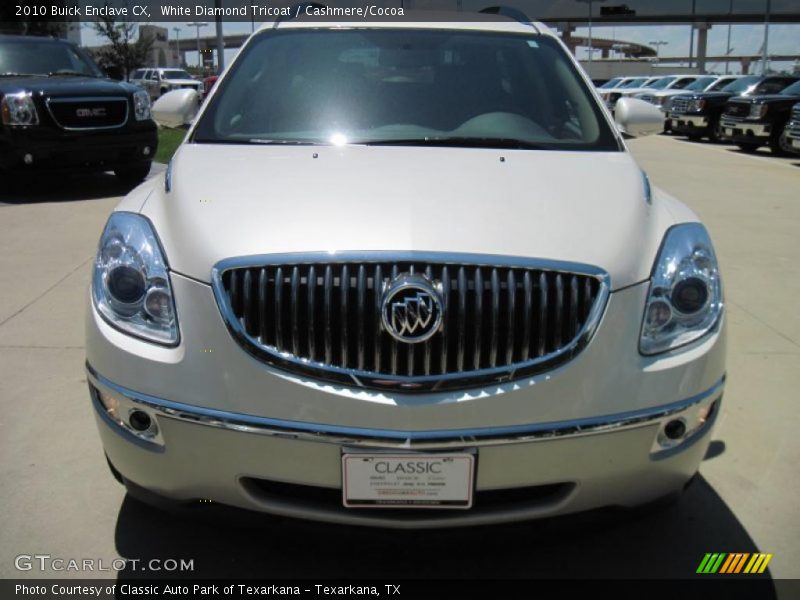 White Diamond Tricoat / Cashmere/Cocoa 2010 Buick Enclave CX