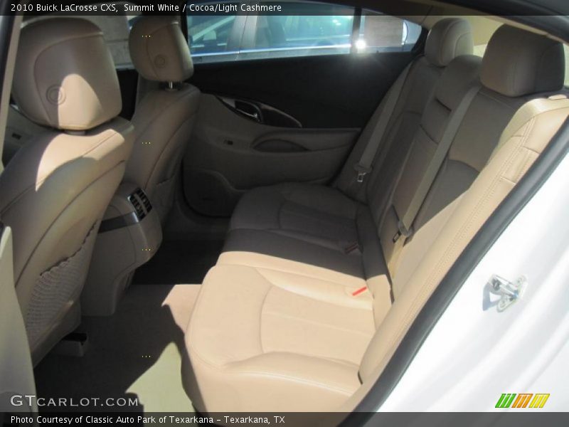 Summit White / Cocoa/Light Cashmere 2010 Buick LaCrosse CXS