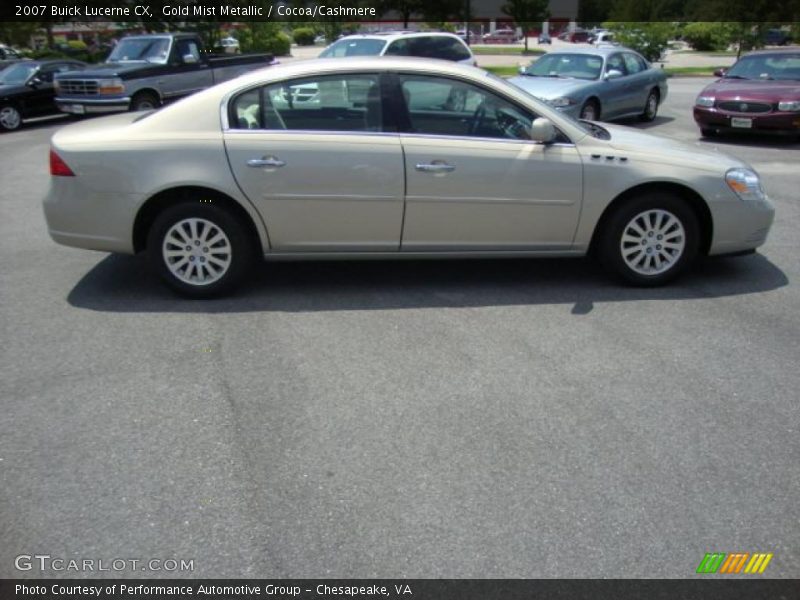 Gold Mist Metallic / Cocoa/Cashmere 2007 Buick Lucerne CX