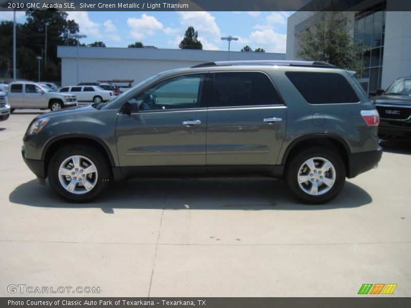 Silver Green Metallic / Light Titanium 2010 GMC Acadia SLE