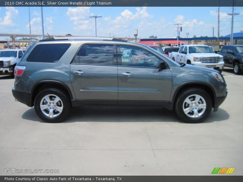 Silver Green Metallic / Light Titanium 2010 GMC Acadia SLE