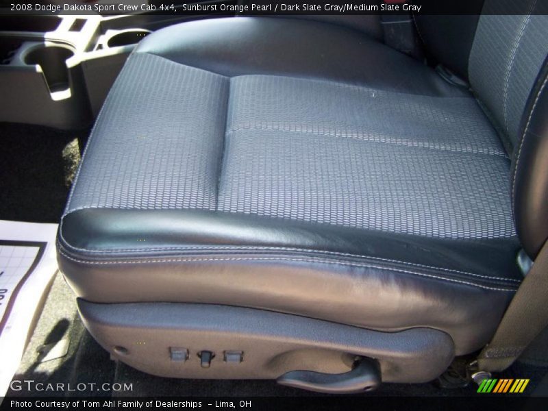 Sunburst Orange Pearl / Dark Slate Gray/Medium Slate Gray 2008 Dodge Dakota Sport Crew Cab 4x4
