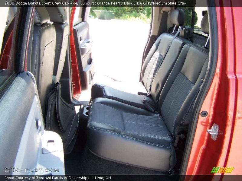Sunburst Orange Pearl / Dark Slate Gray/Medium Slate Gray 2008 Dodge Dakota Sport Crew Cab 4x4