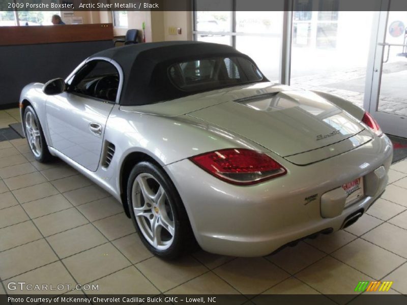 Arctic Silver Metallic / Black 2009 Porsche Boxster