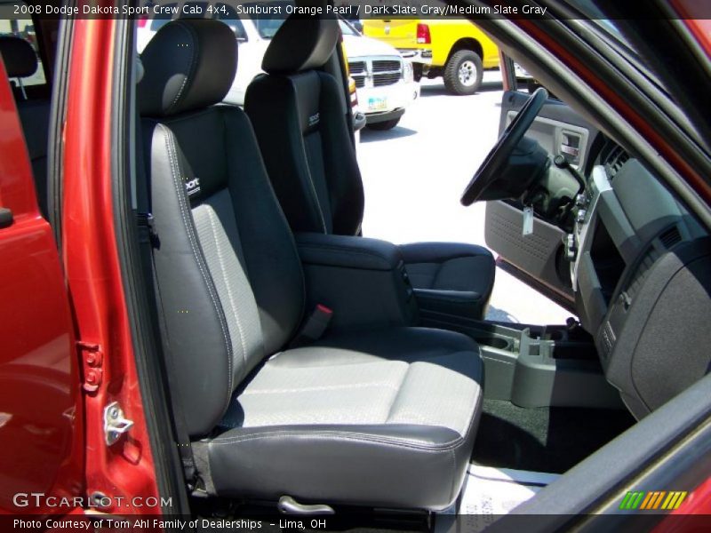 Sunburst Orange Pearl / Dark Slate Gray/Medium Slate Gray 2008 Dodge Dakota Sport Crew Cab 4x4