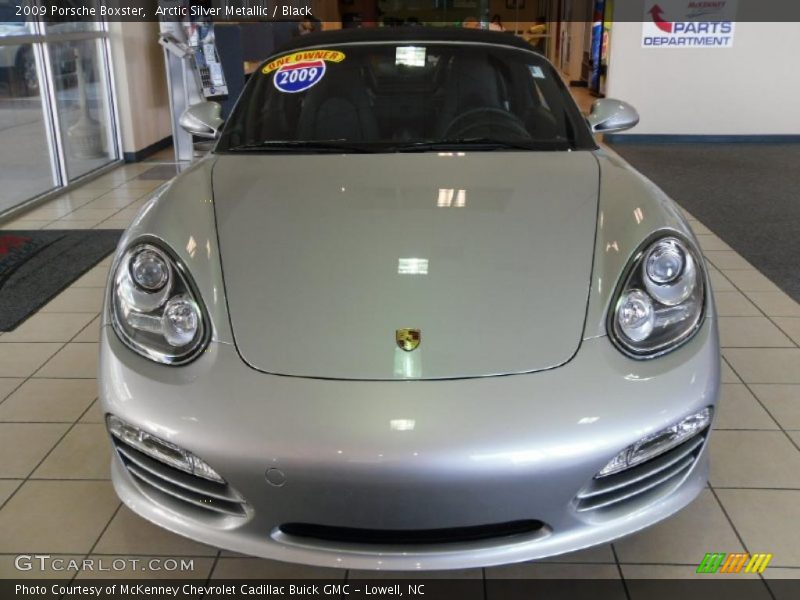 Arctic Silver Metallic / Black 2009 Porsche Boxster
