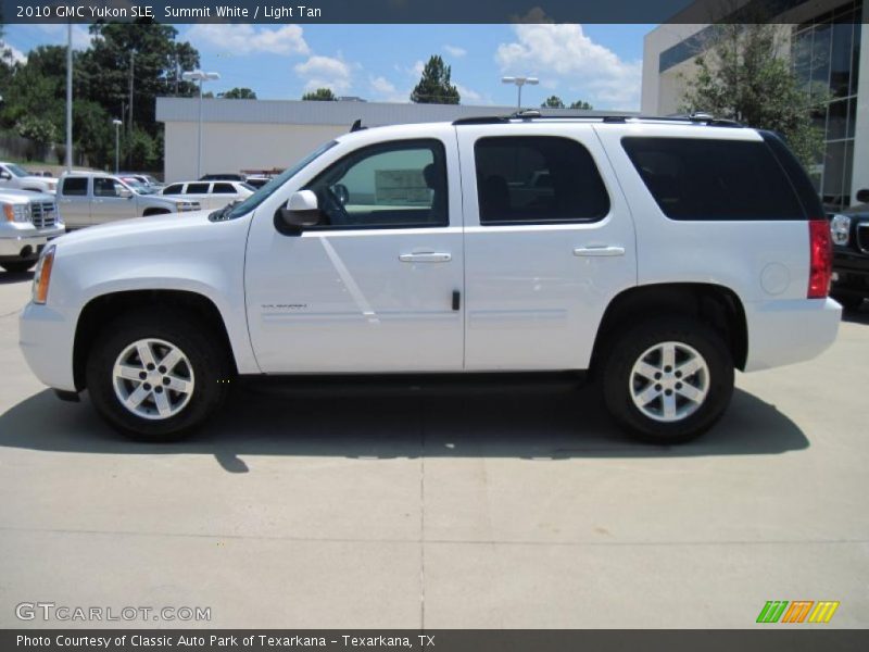 Summit White / Light Tan 2010 GMC Yukon SLE