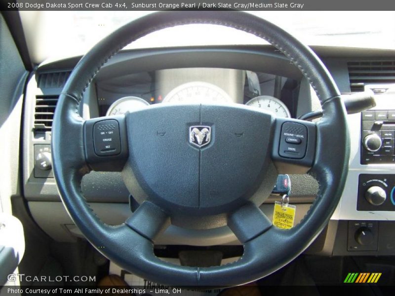 Sunburst Orange Pearl / Dark Slate Gray/Medium Slate Gray 2008 Dodge Dakota Sport Crew Cab 4x4