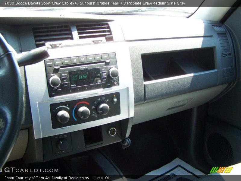 Sunburst Orange Pearl / Dark Slate Gray/Medium Slate Gray 2008 Dodge Dakota Sport Crew Cab 4x4