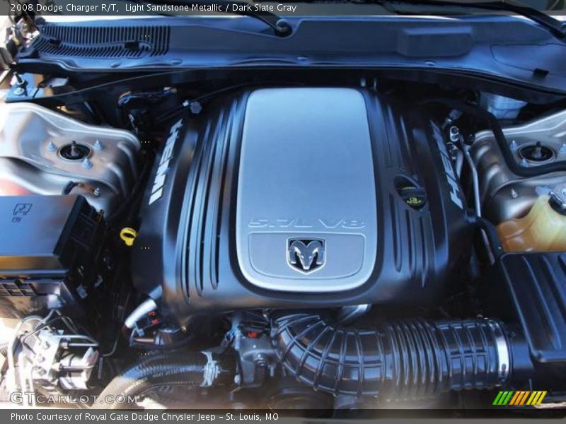Light Sandstone Metallic / Dark Slate Gray 2008 Dodge Charger R/T