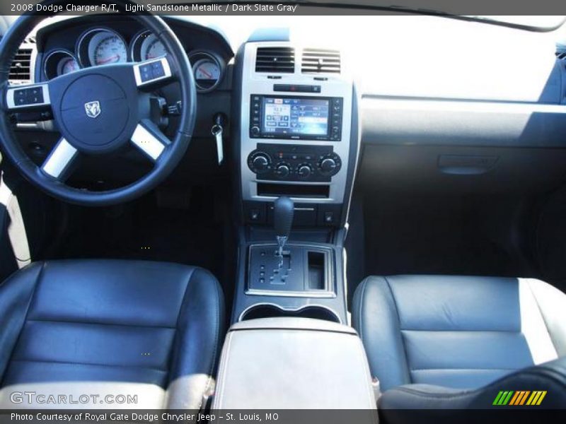 Light Sandstone Metallic / Dark Slate Gray 2008 Dodge Charger R/T