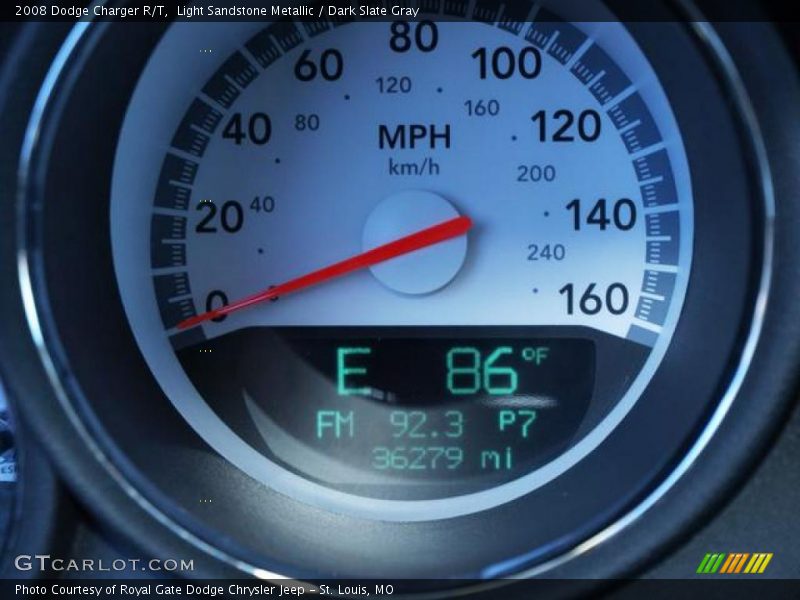 Light Sandstone Metallic / Dark Slate Gray 2008 Dodge Charger R/T