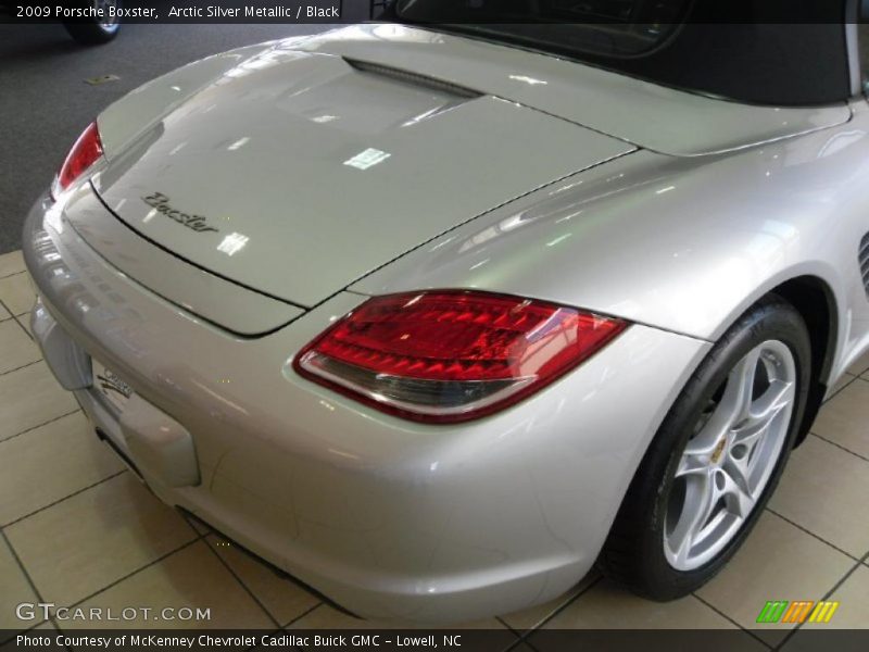 Arctic Silver Metallic / Black 2009 Porsche Boxster