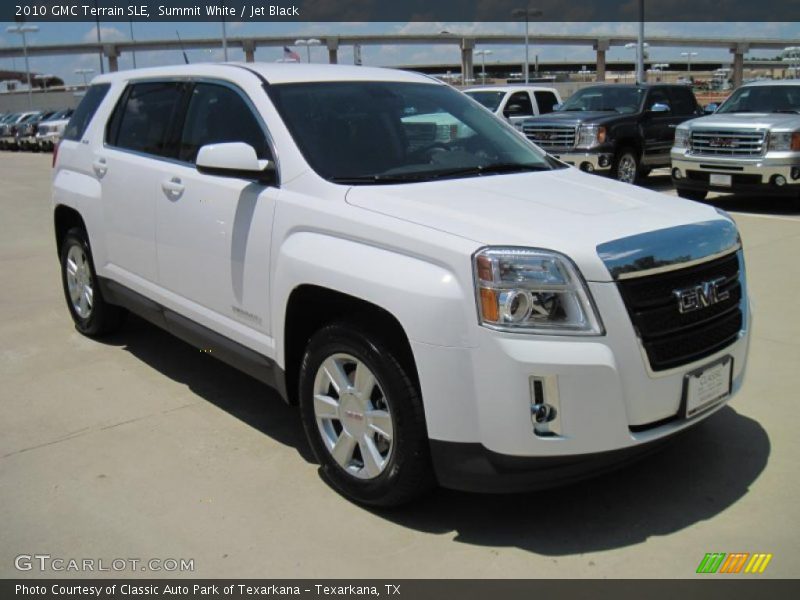 Summit White / Jet Black 2010 GMC Terrain SLE