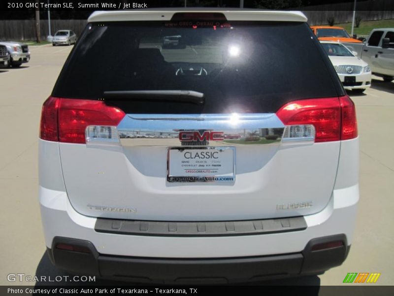 Summit White / Jet Black 2010 GMC Terrain SLE
