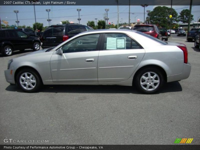 Light Platinum / Ebony 2007 Cadillac CTS Sedan