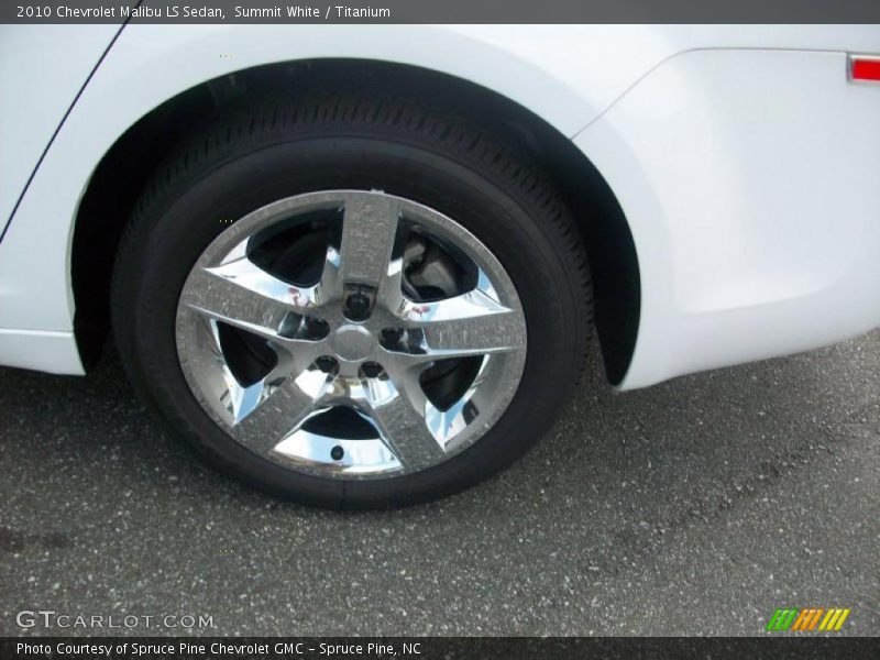 Summit White / Titanium 2010 Chevrolet Malibu LS Sedan